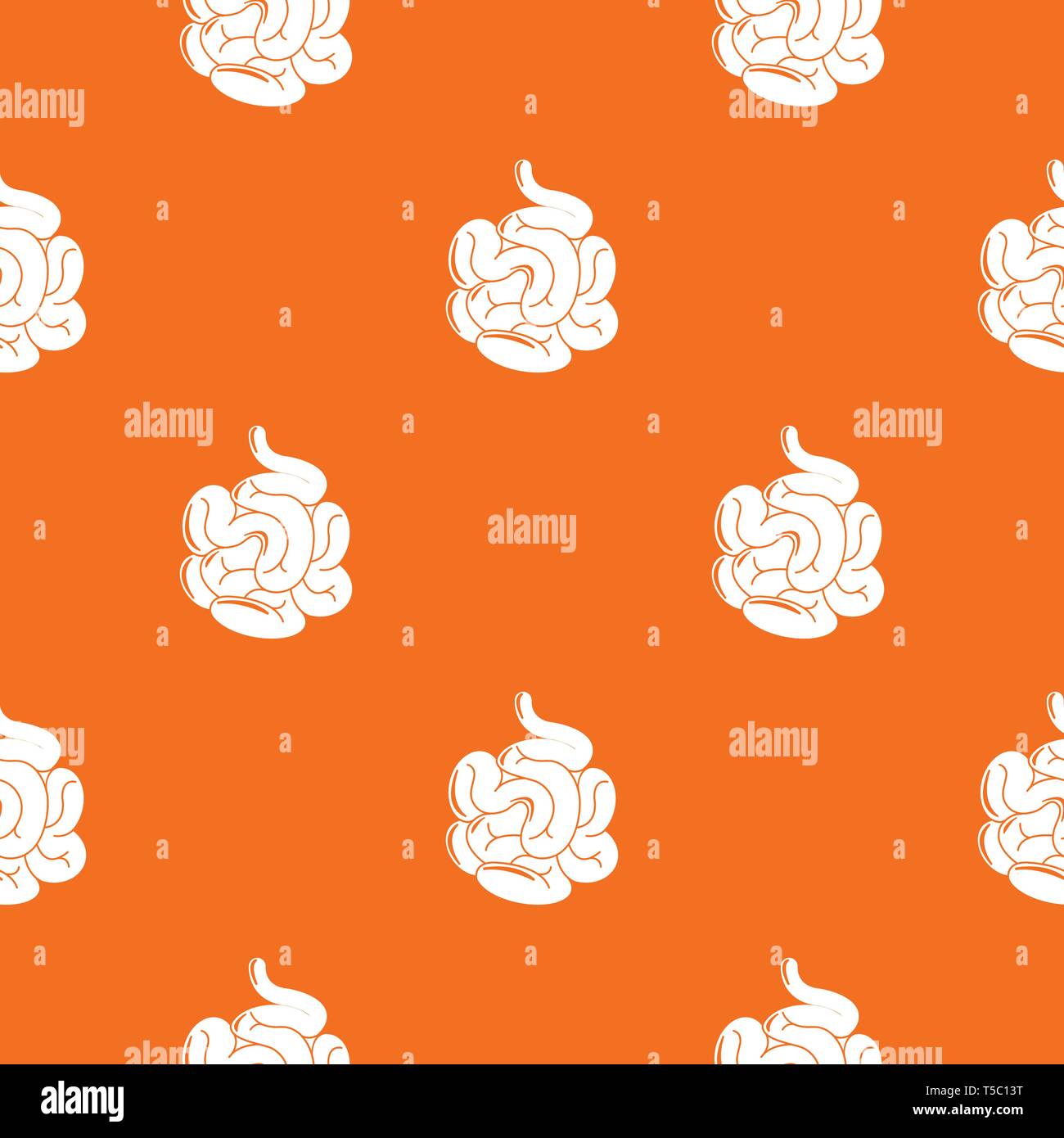 Instestine Pattern Small intestine pattern vector orange Stock Vector Image & Art - Alamy