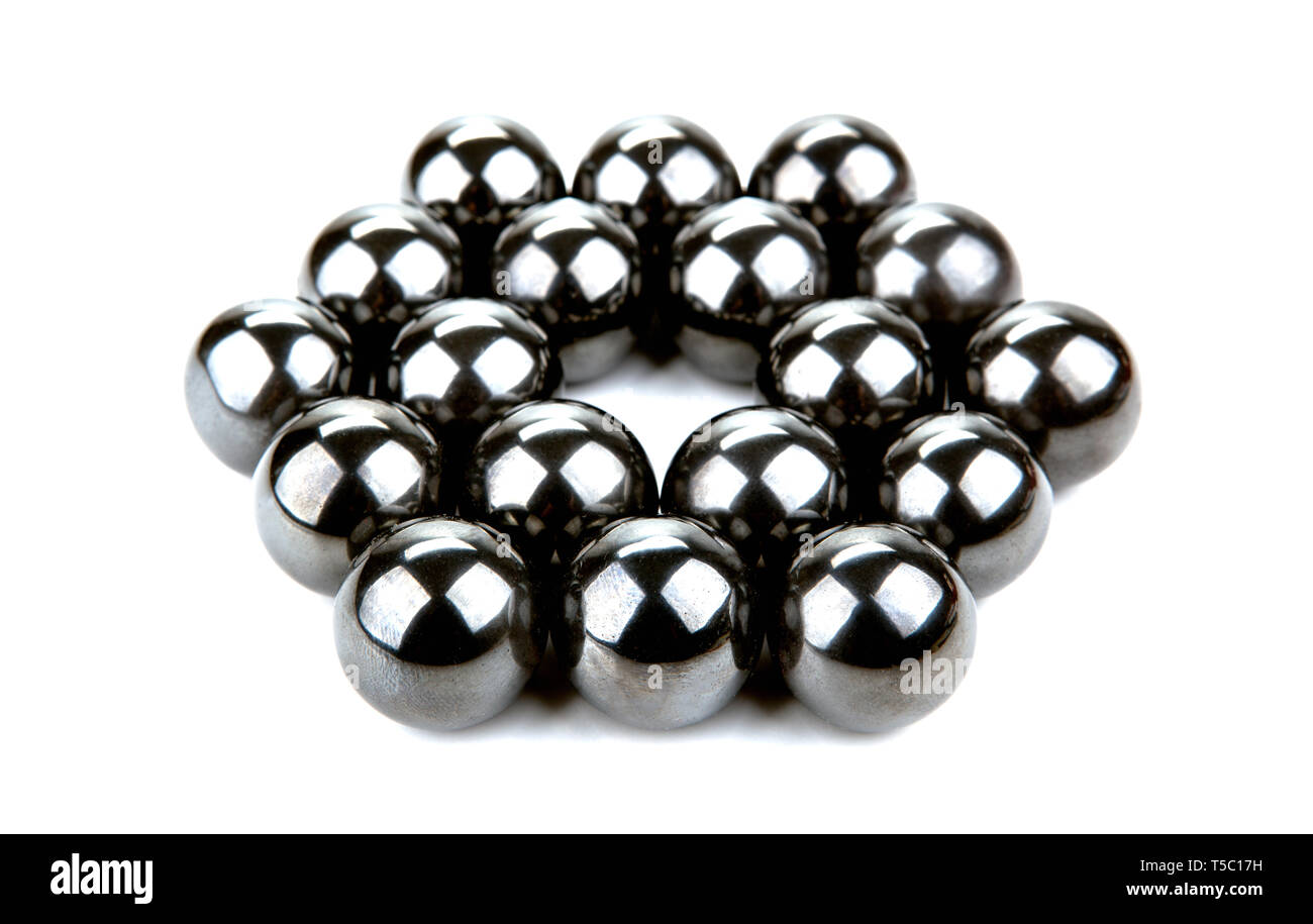 balls connected in a hexagon shape on a white Stock Photo Alamy