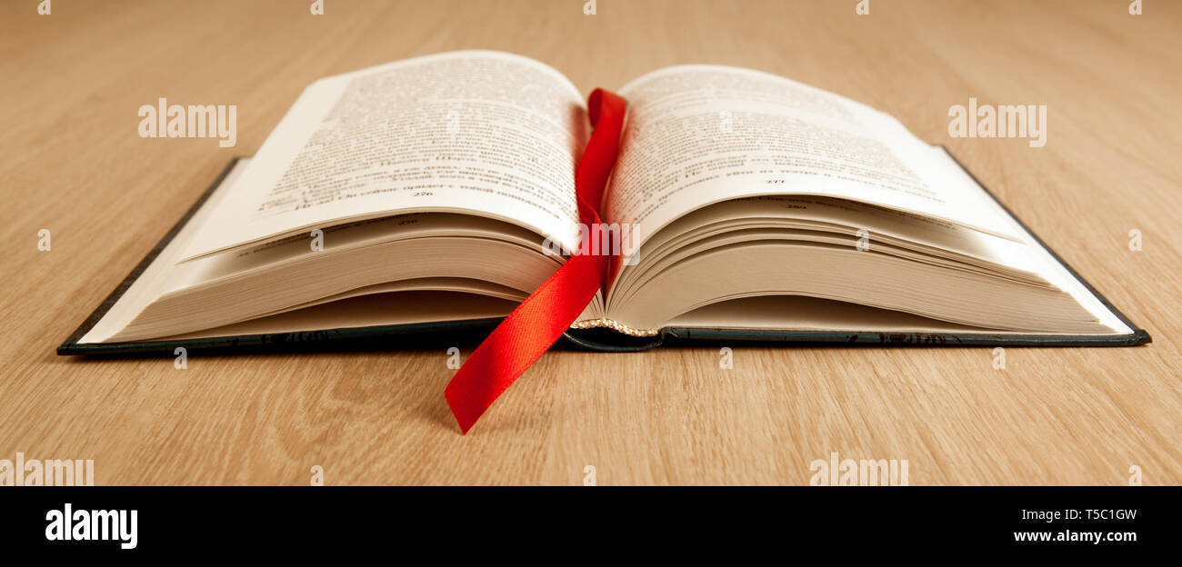One book red ribbon hi-res stock photography and images - Alamy