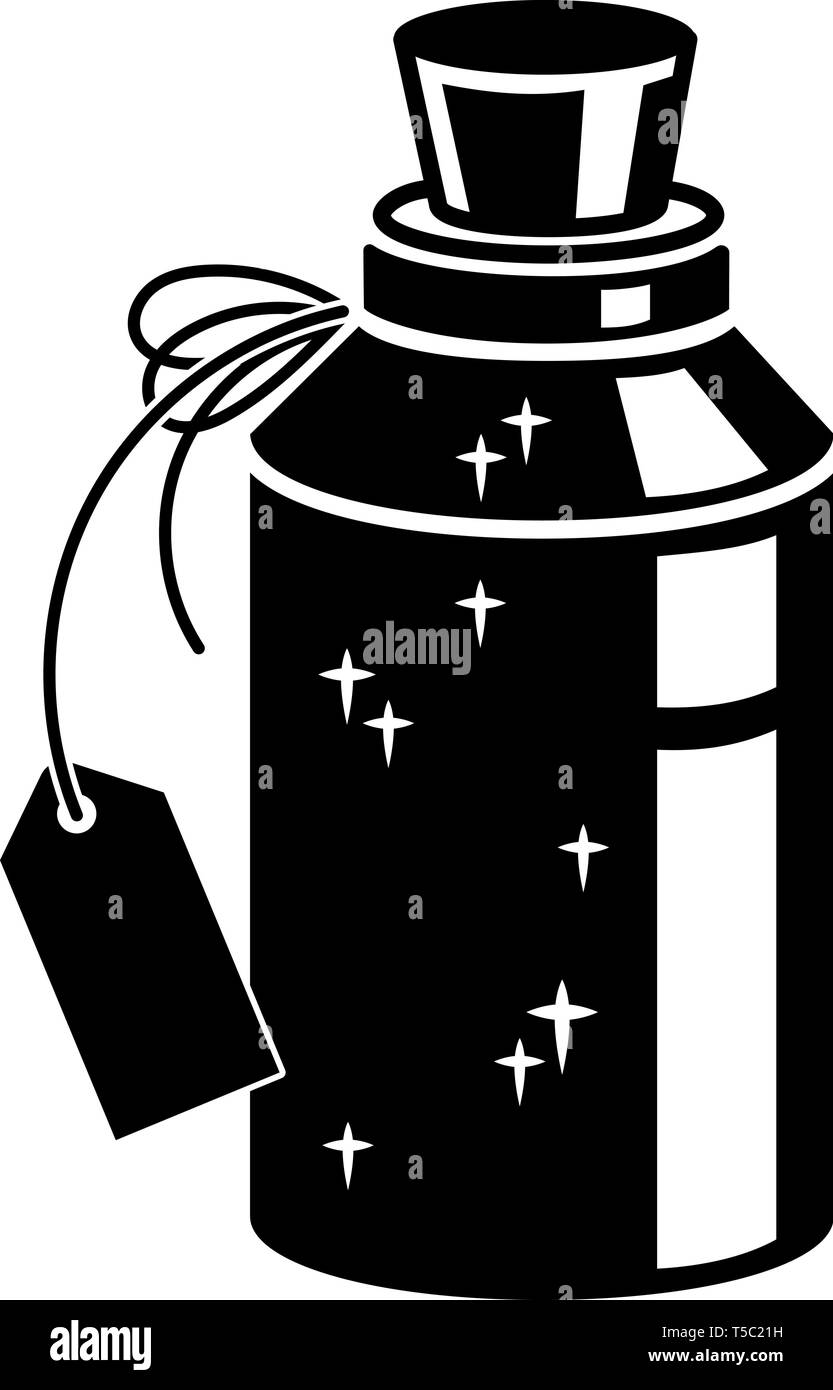 Bottle with liquid icon, simple style Stock Vector Image & Art - Alamy