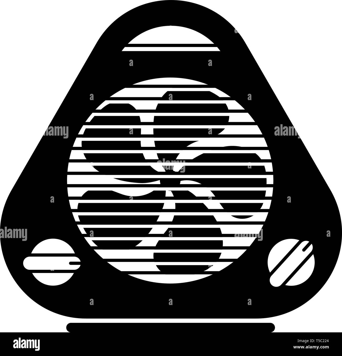 Triangular fan fireplace icon, simple style Stock Vector Image & Art ...