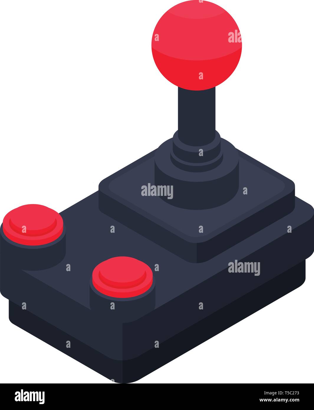 Old joystick icon, isometric style Stock Vector Image & Art - Alamy