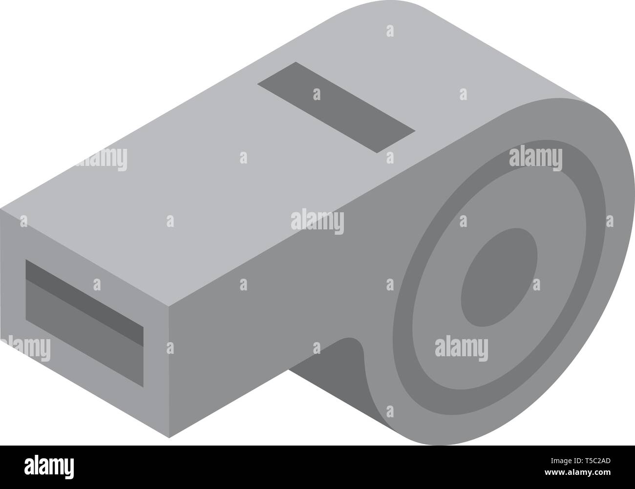 Sport whistle icon, isometric style Stock Vector