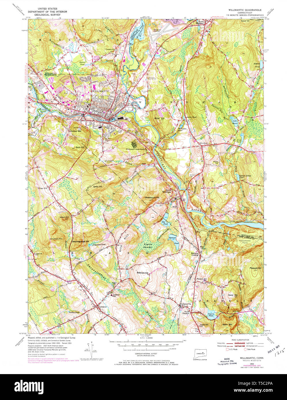 Willimantic map Cut Out Stock Images & Pictures Alamy