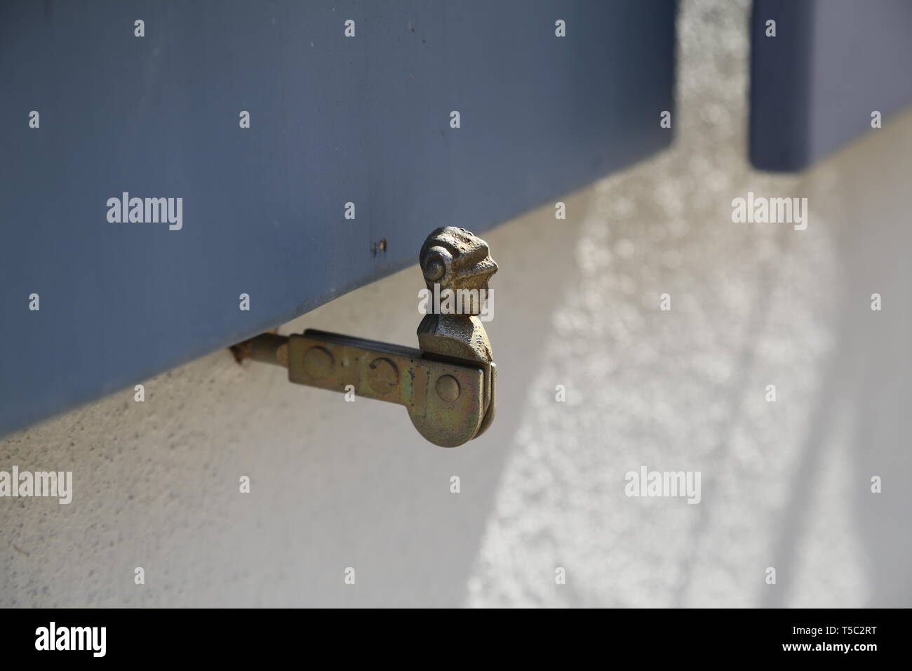 Antique metal window shutter holder in Germany Stock Photo Alamy