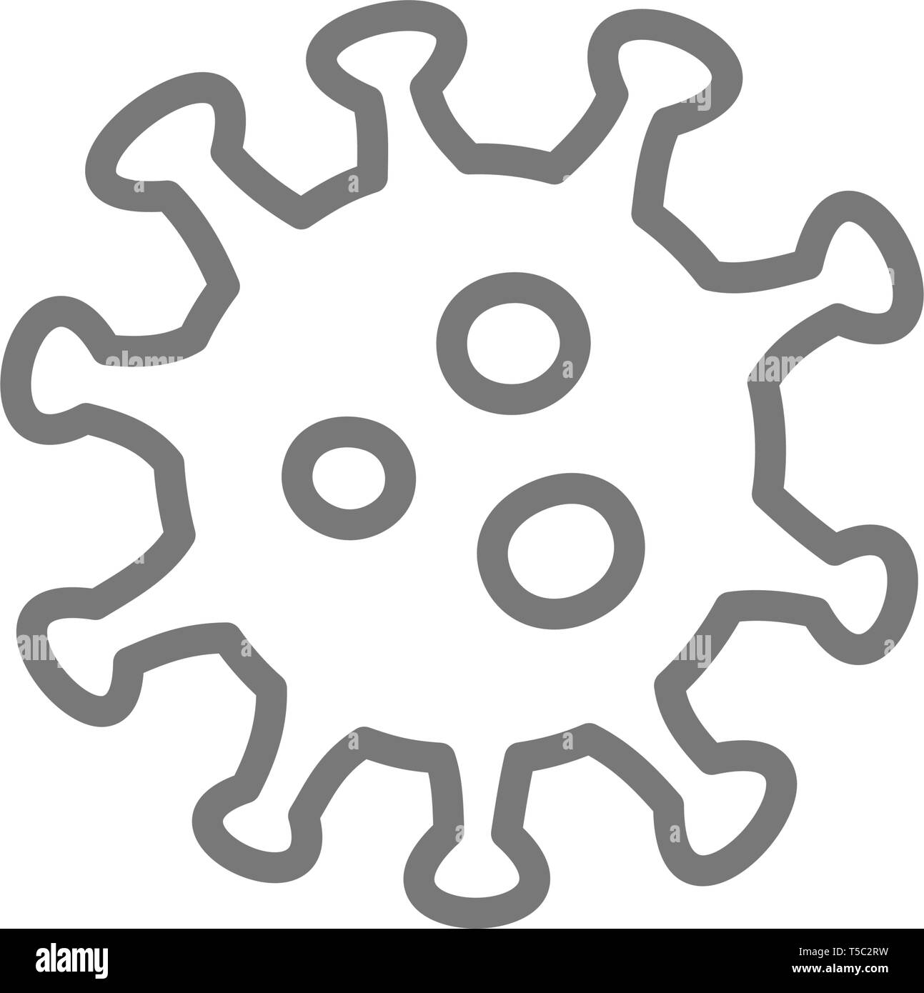 Virus, microbe, bacteria line icon Stock Vector Image & Art - Alamy