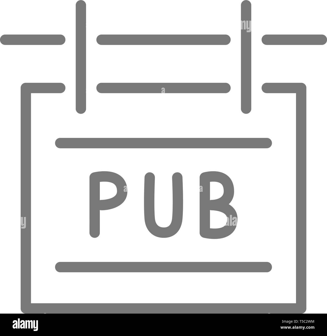 Pub signboard line icon Stock Vector Image & Art - Alamy
