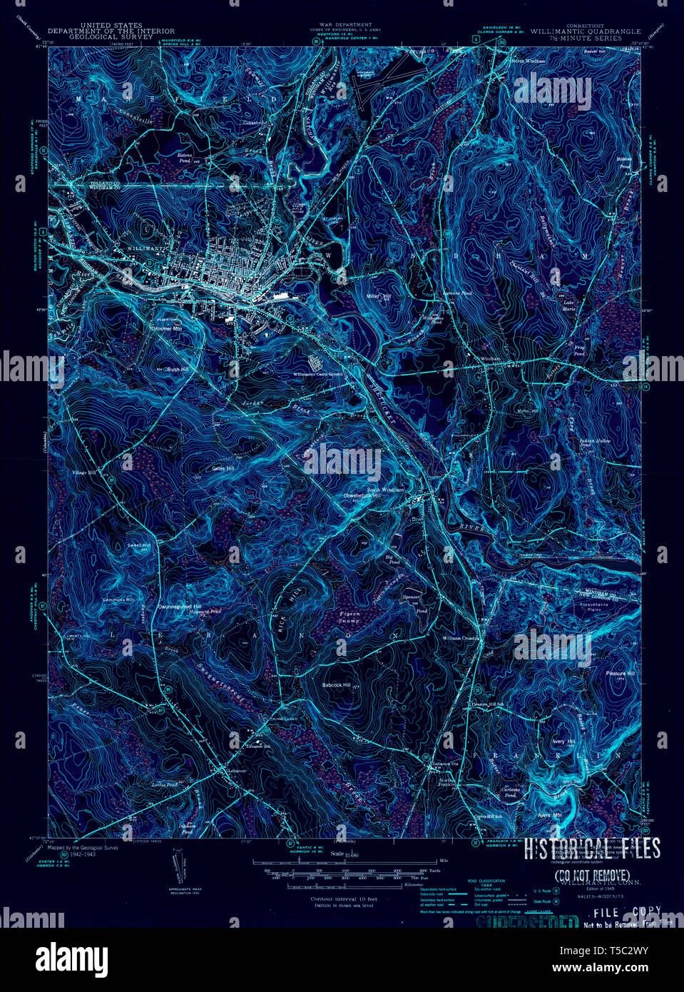 Willimantic connecticut map hires stock photography and images Alamy