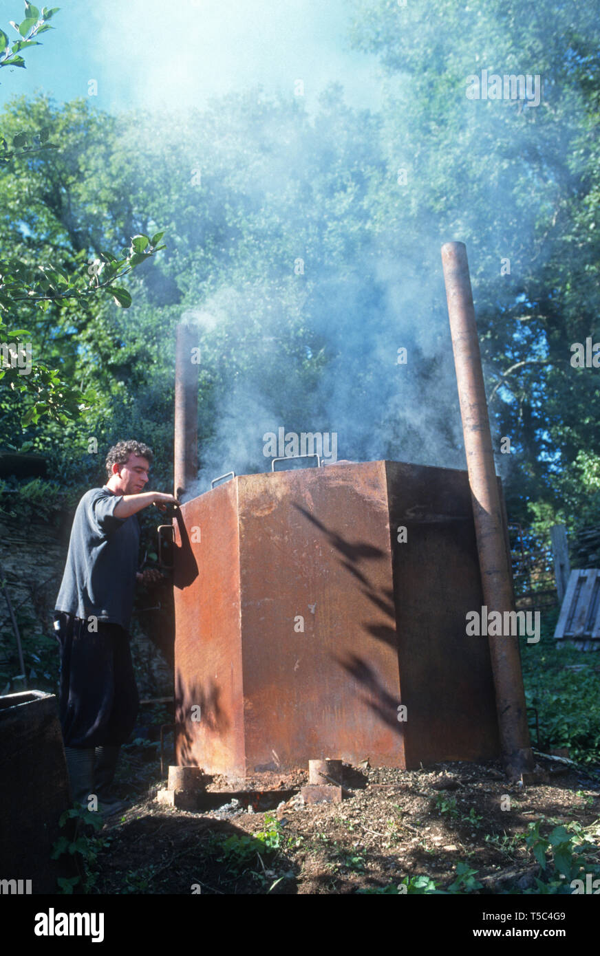Charcoal Burning Kiln Stock Photos & Charcoal Burning Kiln Stock Images