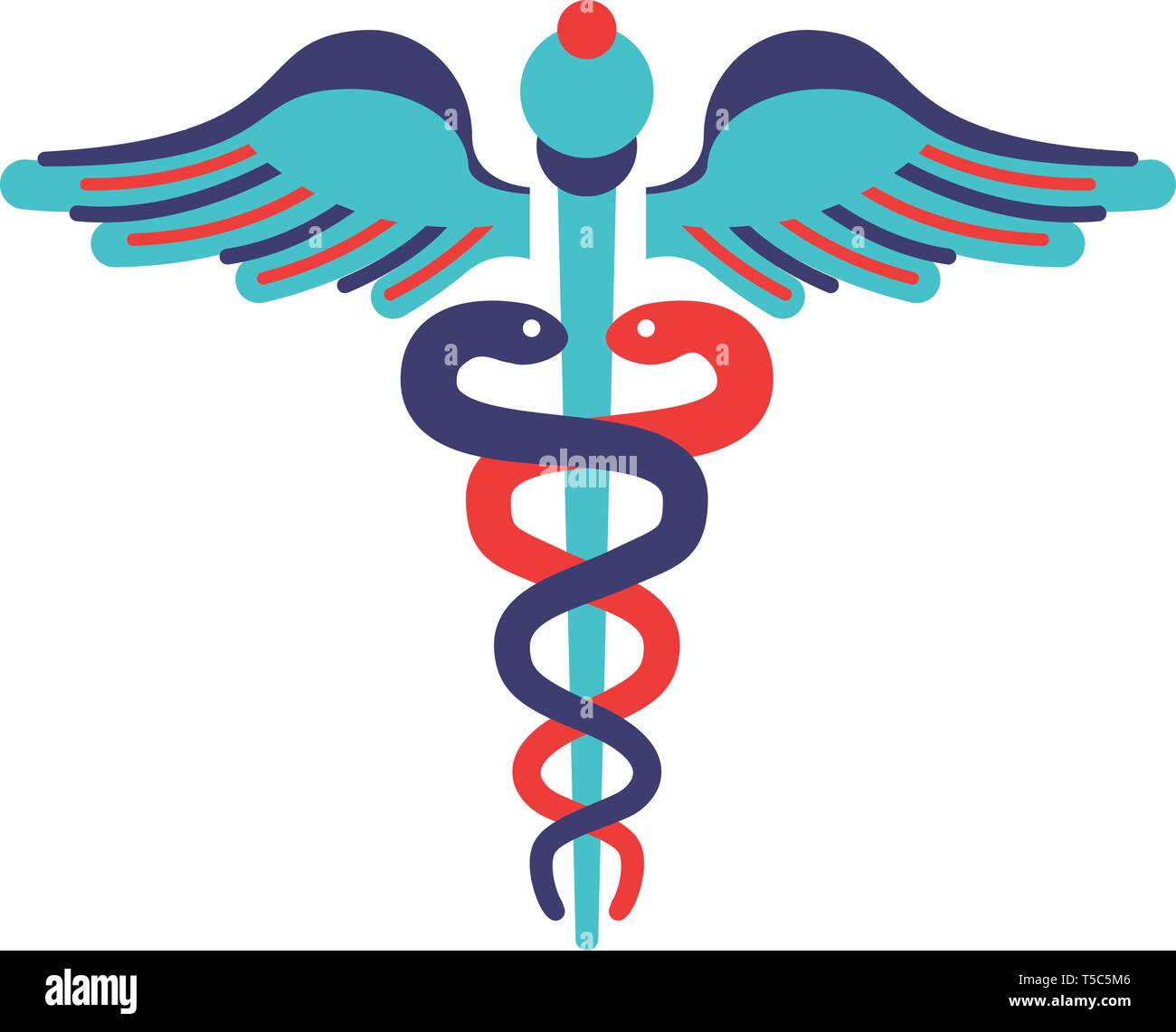 Flat line style simbol. Medicine, pharmacy sign. Prescription Medicine,  Healthcare. Caduceus medical symbol. Vector illustration, concept of  medicine Stock Vector Image & Art - Alamy