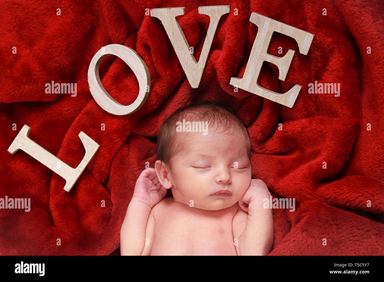 new born baby boy Stock Photo
