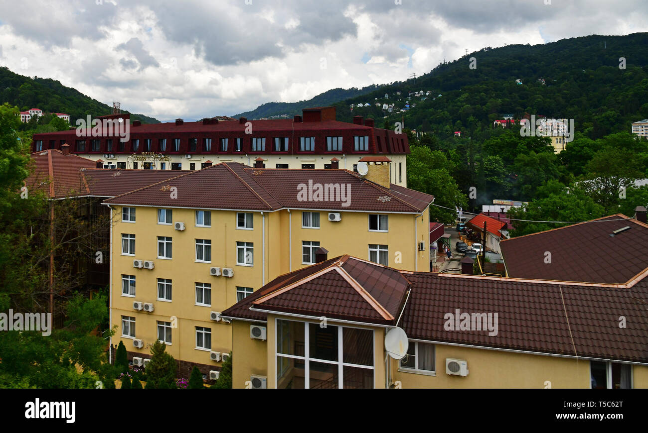 Sochi Russia 2 June 2018 View Of Hotel Green Hosta In - 