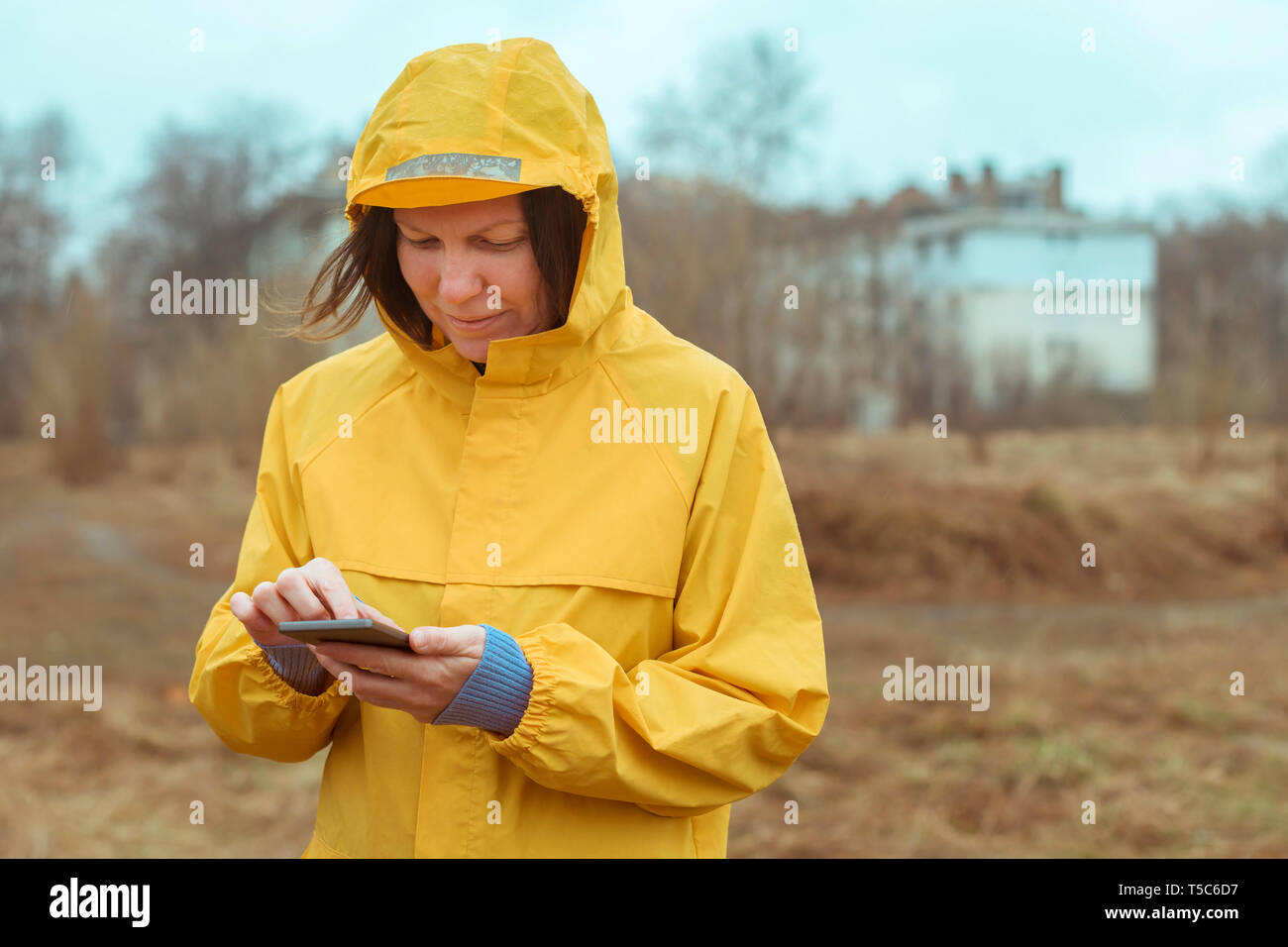 women in rainwear