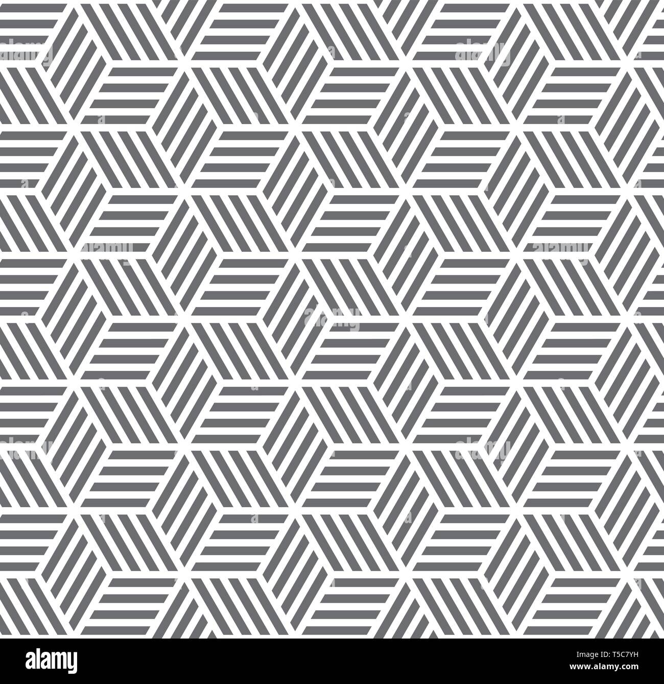 Abstract hexagonal gray seamless pattern background vector illustration Stock Vector