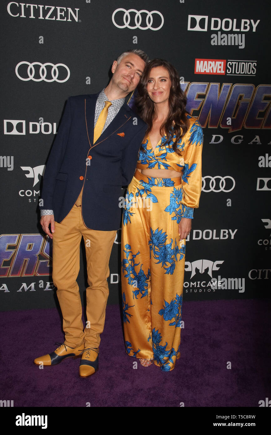 Sean Gunn, Natasha Halevi 04/22/2019 The world premiere of Marvel