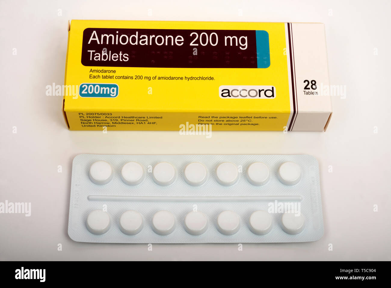 Accord Amiodarone 200 mg tablets Stock Photo - Alamy