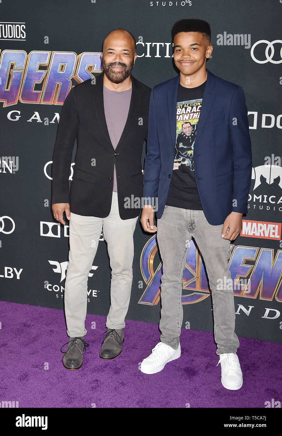 LOS ANGELES, CA APRIL 22 Jeffrey Wright (L) and Elijah Wright arrive