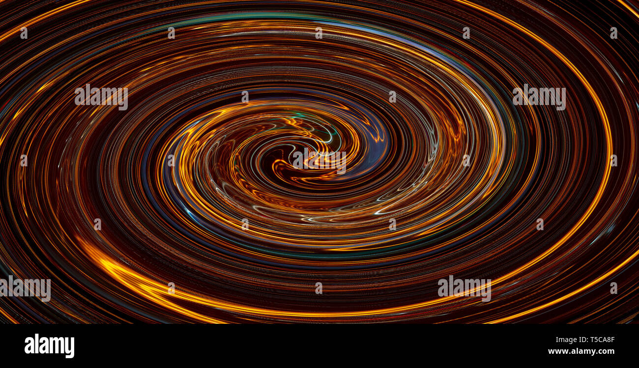 Glowing orange spiral. Abstract background. Stock Photo