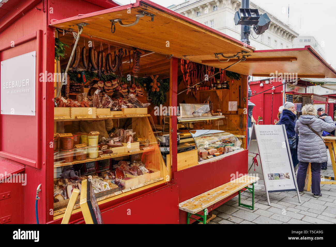 Vienna, Austria Easter open air Food Market Altwiener Freyung