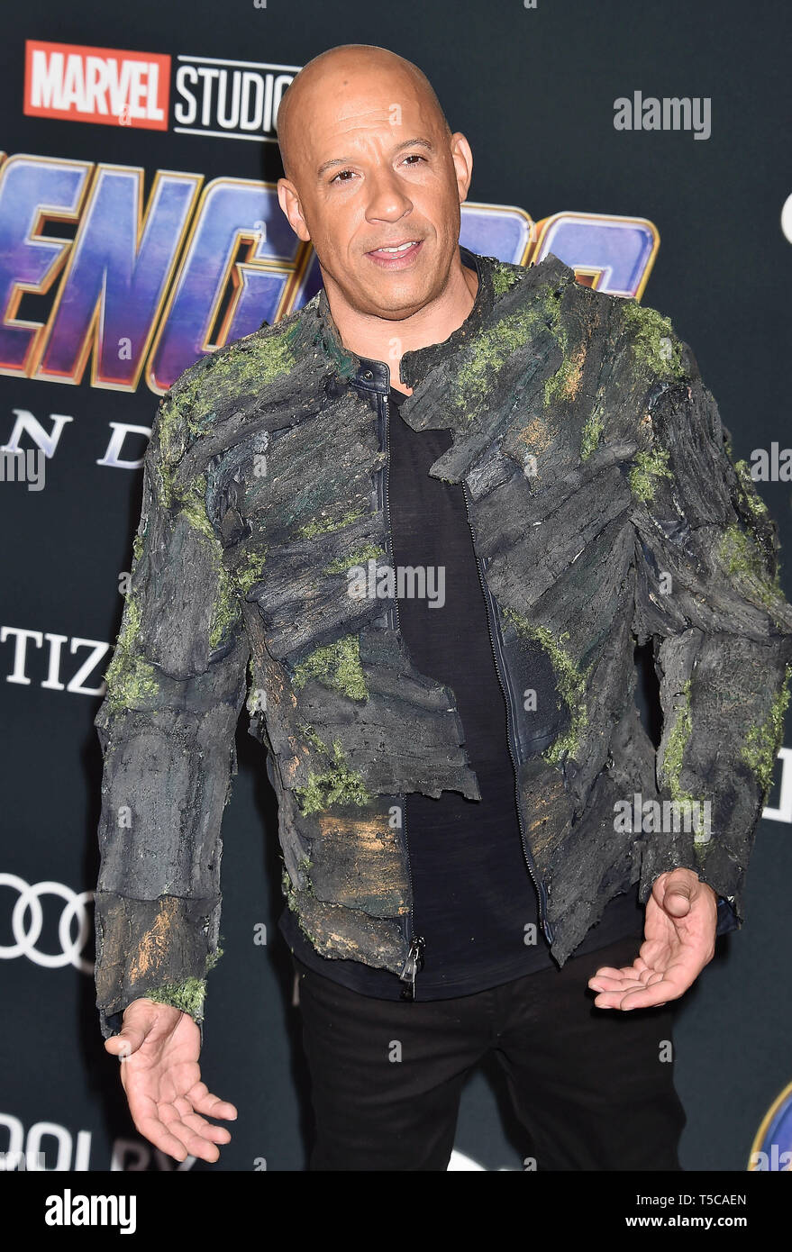 LOS ANGELES, CA - APRIL 22: Vin Diesel arrives at the world premiere Of ...