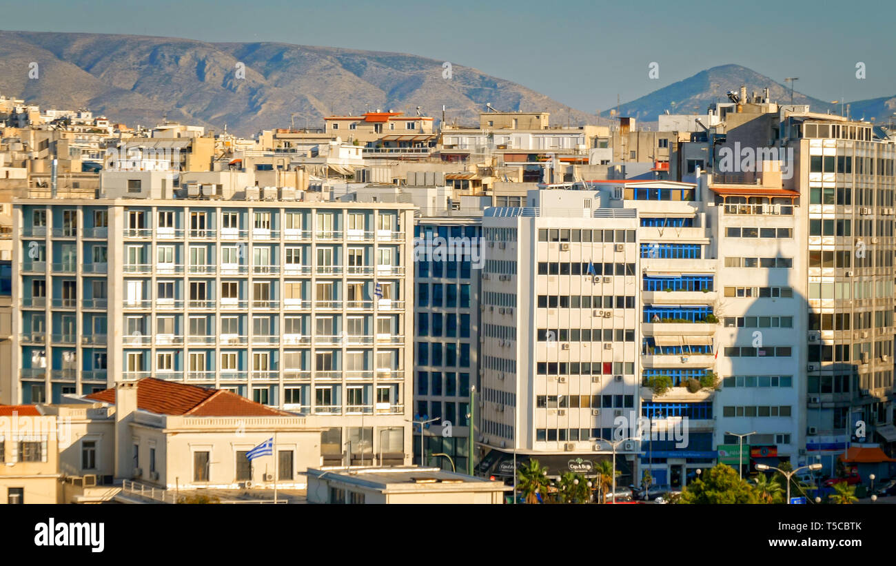 Apartment Buildings in Athens, Greece Stock Photo Alamy