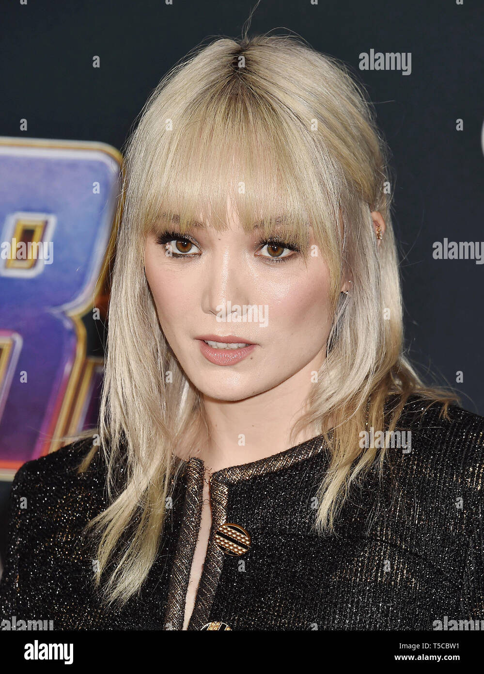 LOS ANGELES, CA - APRIL 22: Pom Klementieff arrives at the world