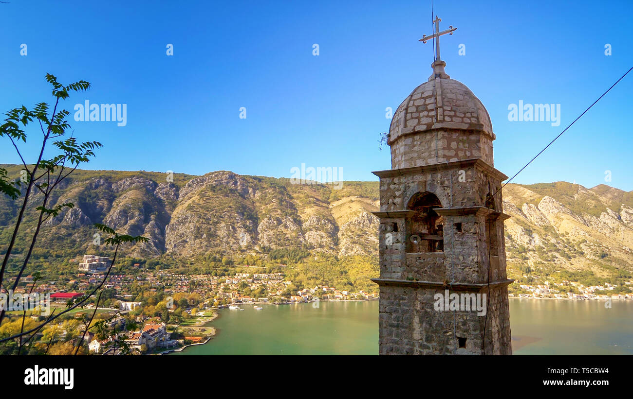 Church of Our Lady of Health Remedy in Kotor, Montenegro Stock Photo