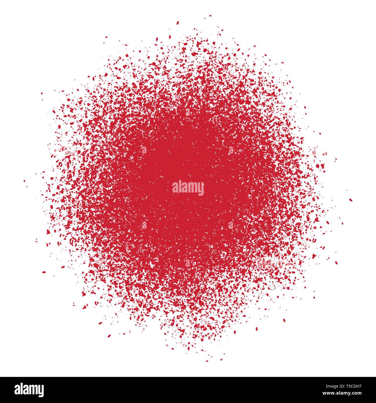Red Grunge Blot Stock Vector