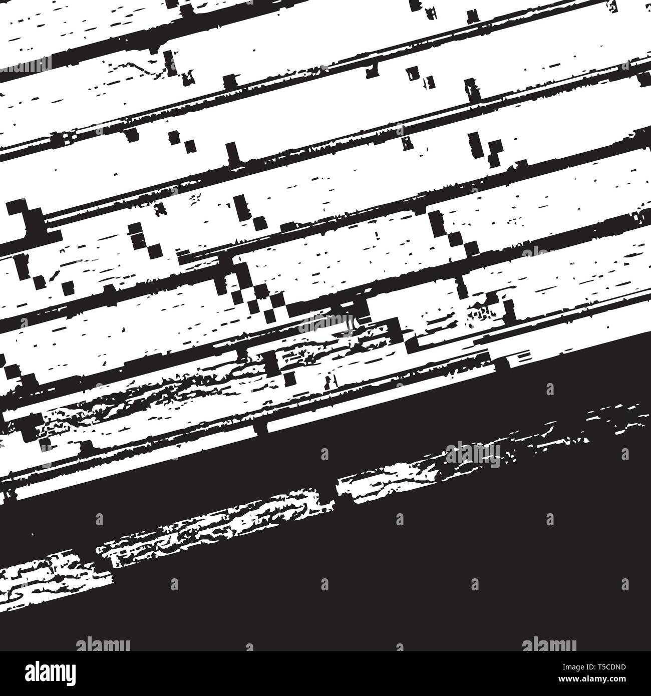 Glitched Diagonal Overlay Stock Vector