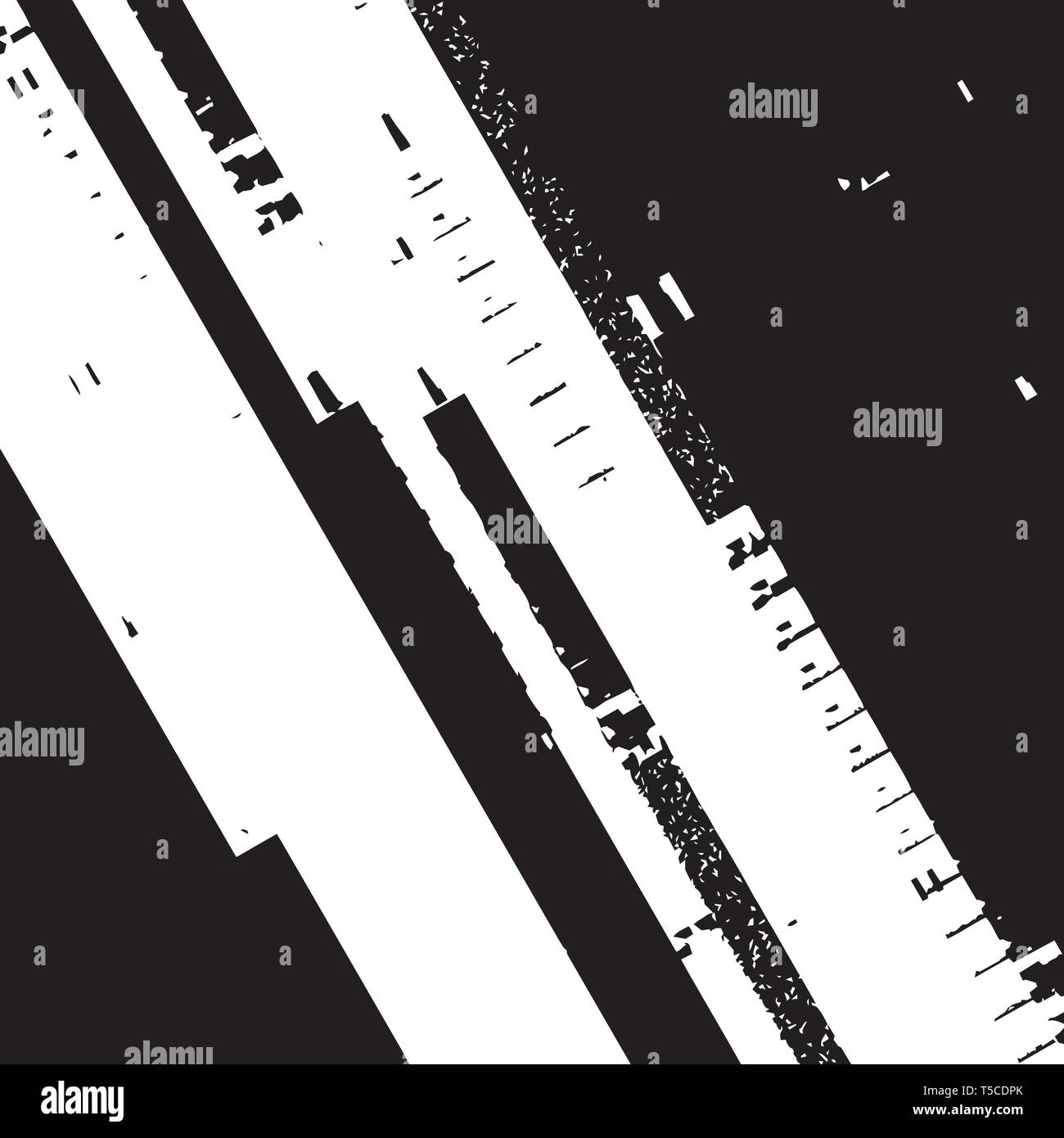 Glitched Diagonal Overlay Stock Vector
