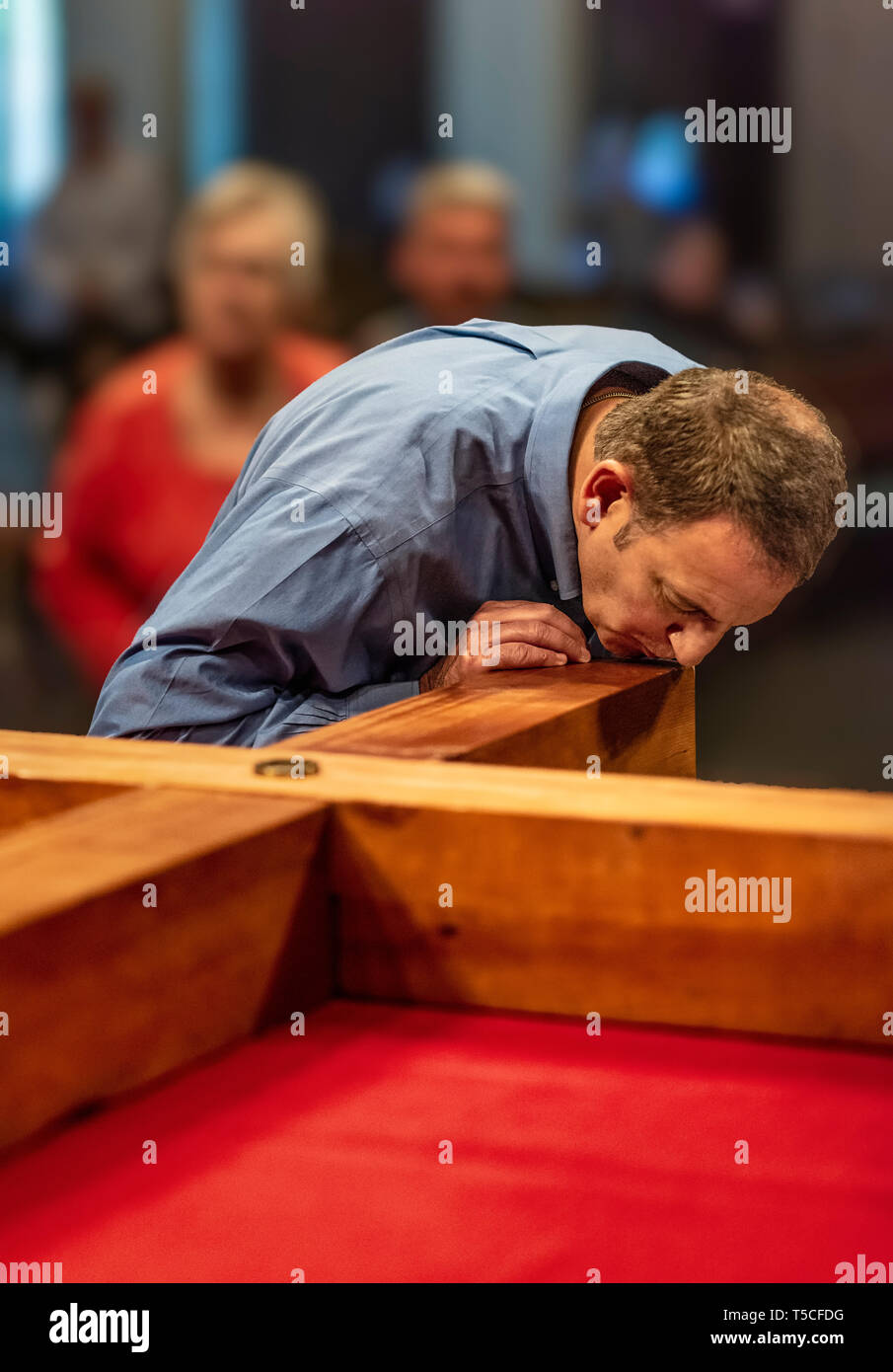 Kissing cross catholic church hires stock photography and images Alamy