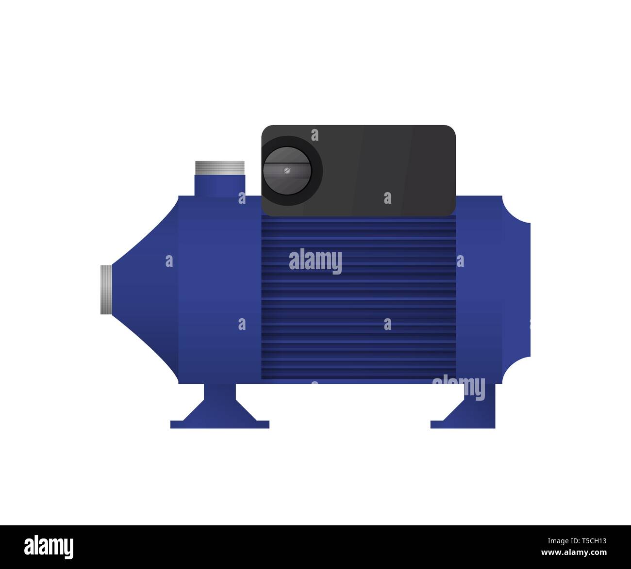 Electric Water pump. Equipment for water supply. Vector illustration Stock Vector