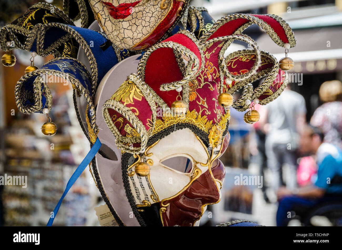 Karnevalsmaske in Venedig Stock Photo