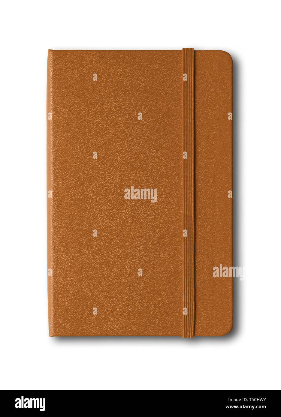 Download Leather Closed Notebook Mockup Isolated On White Stock Photo Alamy