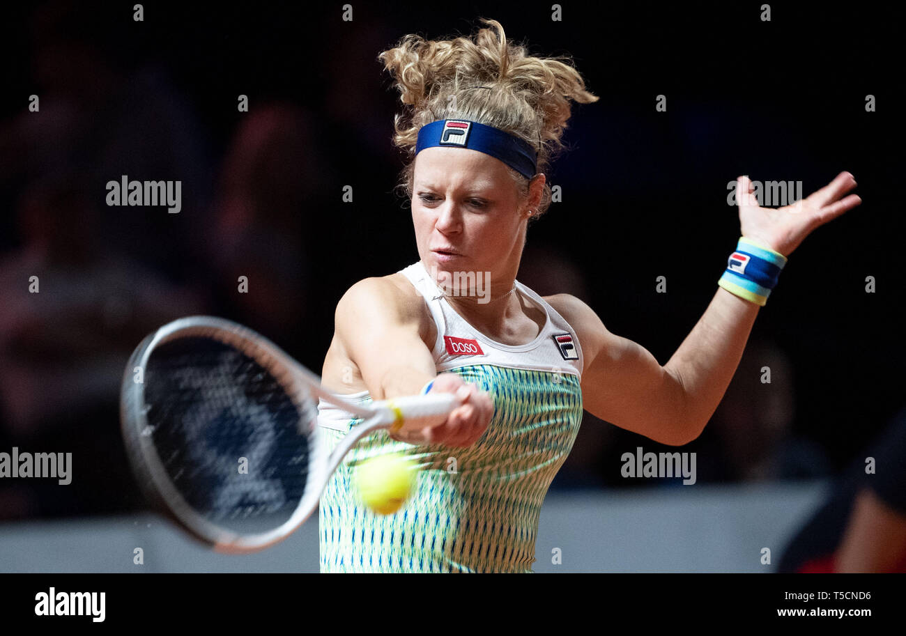 Stuttgart, Germany. 23rd Apr, 2019. Tennis: WTA-Tour - Porsche Grand Prix  Stuttgart, single, women, 1st round,