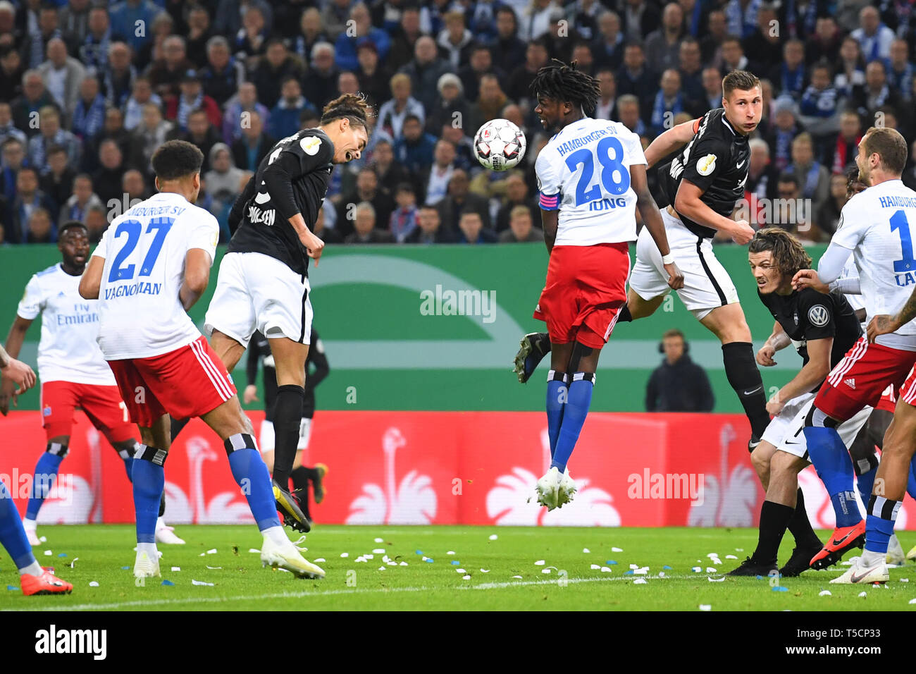 Hamburg, Deutschland. 23rd Apr, 2019. Goal to 0 1 Goalkeeper Yussuf