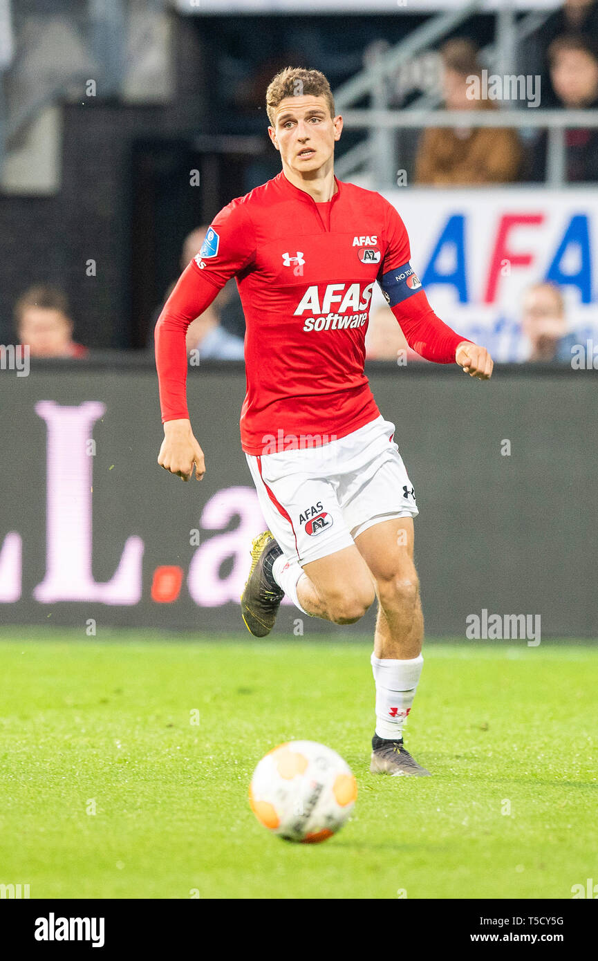 ALKMAAR , 23-04-2019 , AFAS stadion , season 2018 / 2019 , Dutch KNVB Beker  . AZ player Guus Til during the match AZ - Heracles Almelo , final score  2-1 Stock Photo - Alamy