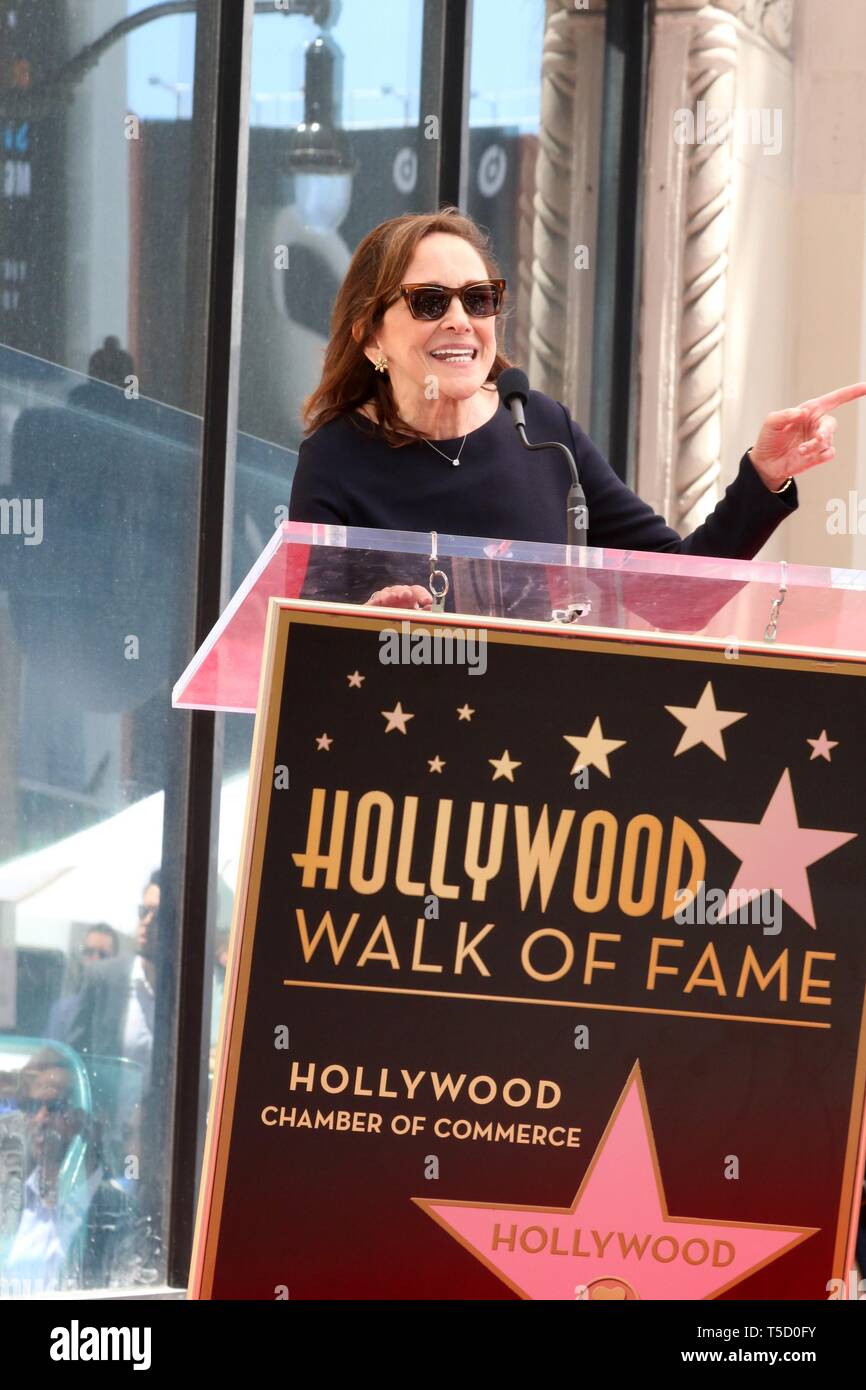 Los Angeles, CA, USA. 23rd Apr, 2019. Ann Druyan at the induction ceremony for Star on the Hollywood Walk of Fame for Seth McFarland, Hollywood Boulevard, Los Angeles, CA April 23, 2019. Credit: Priscilla Grant/Everett Collection/Alamy Live News Stock Photo