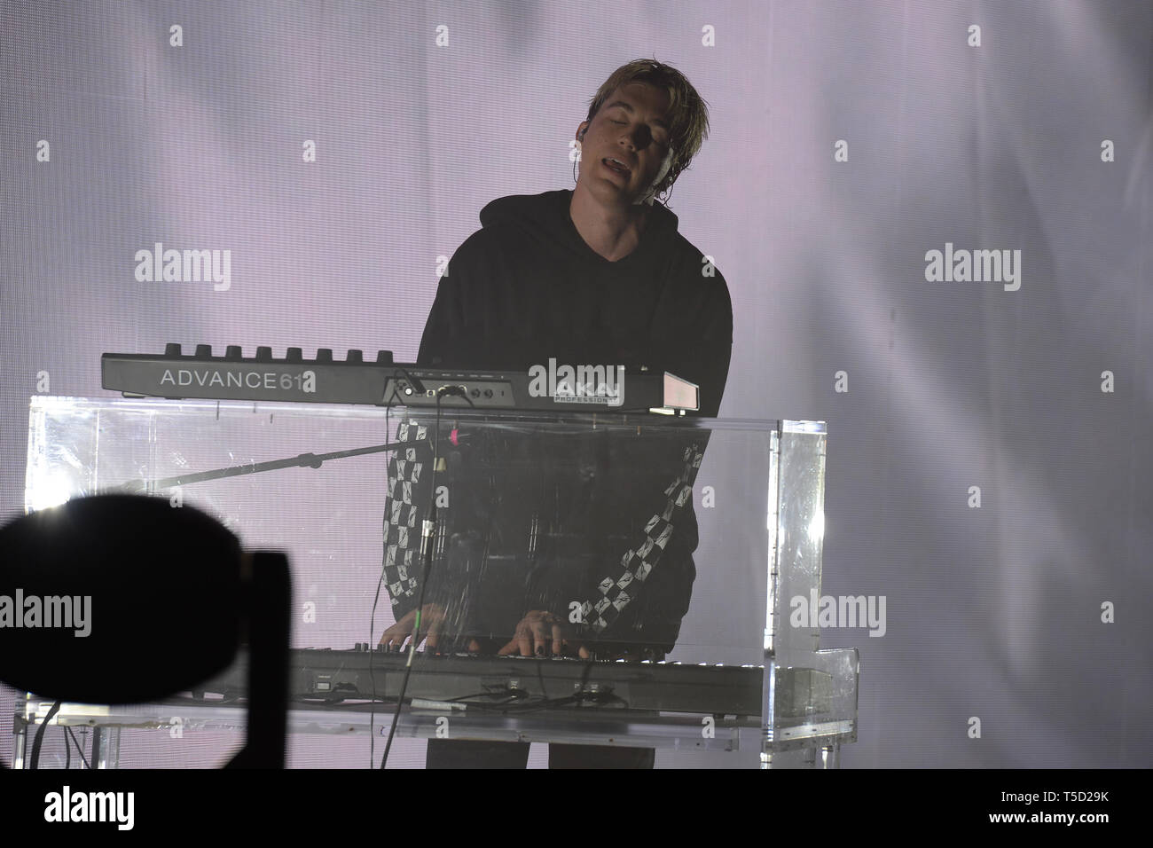 Miami Beach, FL, USA. 23rd Apr, 2019. Paul Jason Klein of LANY performs at the Fillmore on April 23, 2019 in Miami Beach, Florida. Credit: Mpi04/Media Punch/Alamy Live News Stock Photo