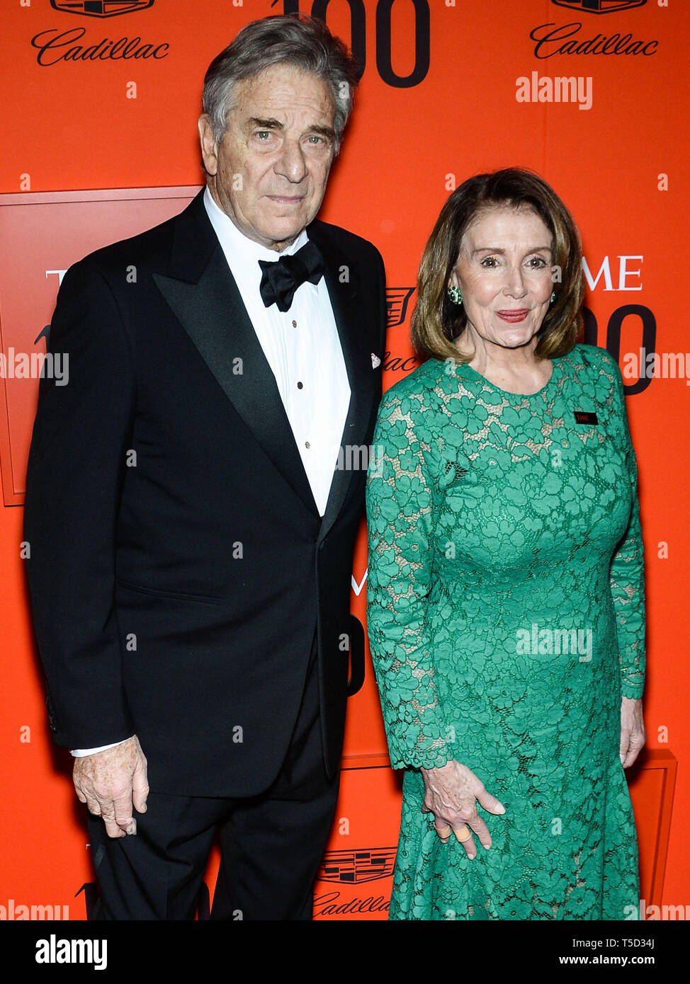 MANHATTAN, NEW YORK CITY, NEW YORK, USA - APRIL 23: Paul Pelosi, Nancy Pelosi arrive at the 2019 Time 100 Gala held at the Frederick P. Rose Hall at Jazz At Lincoln Center on April 23, 2019 in Manhattan, New York City, New York, United States. (Photo by Image Press Agency) Stock Photo