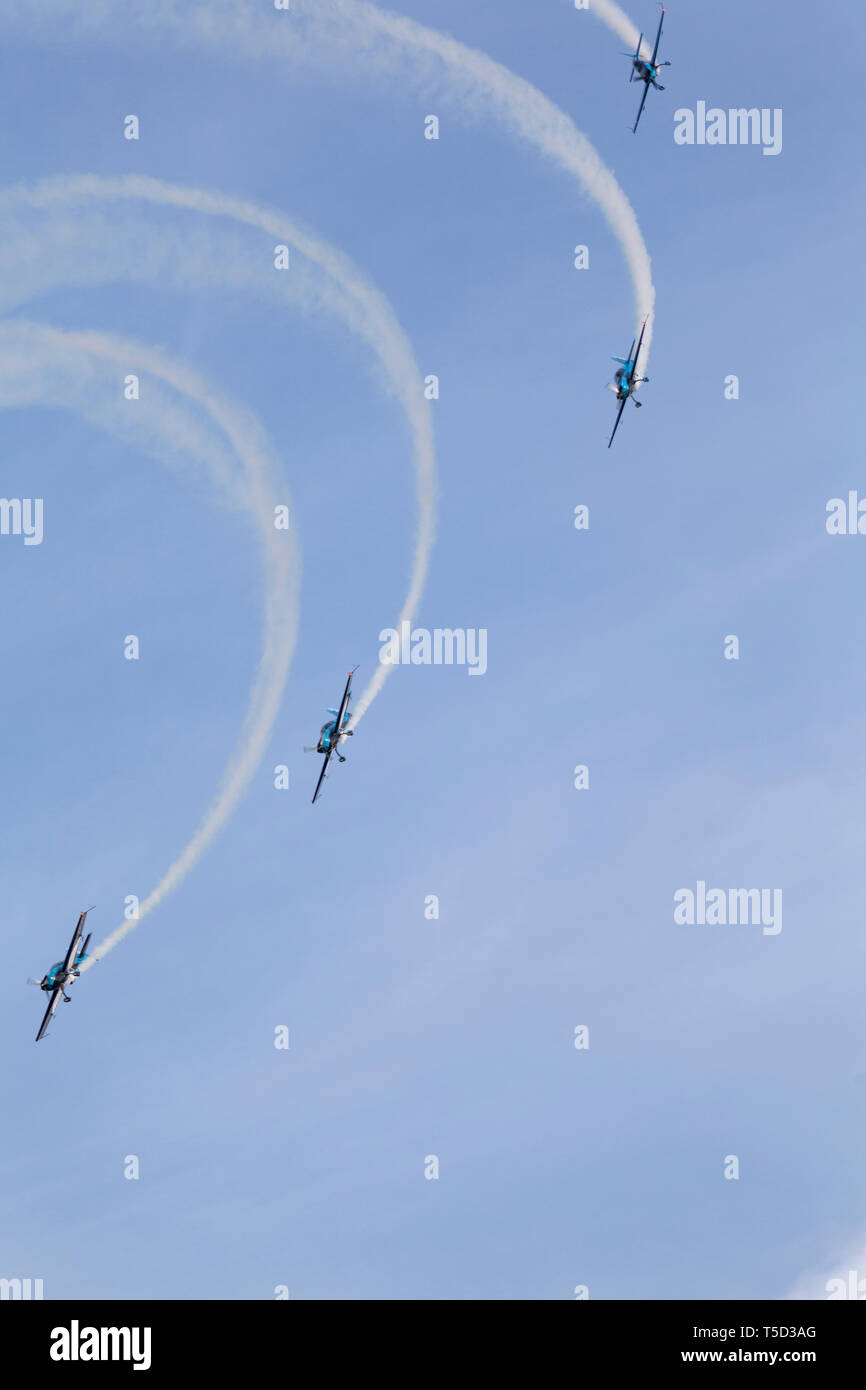 Hatfield BattleProms, air display by the Blades. Stock Photo