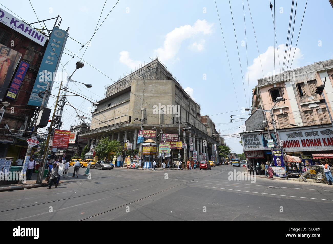 College Street and MG Road Crossing, Kolkata, India Stock Photo Alamy