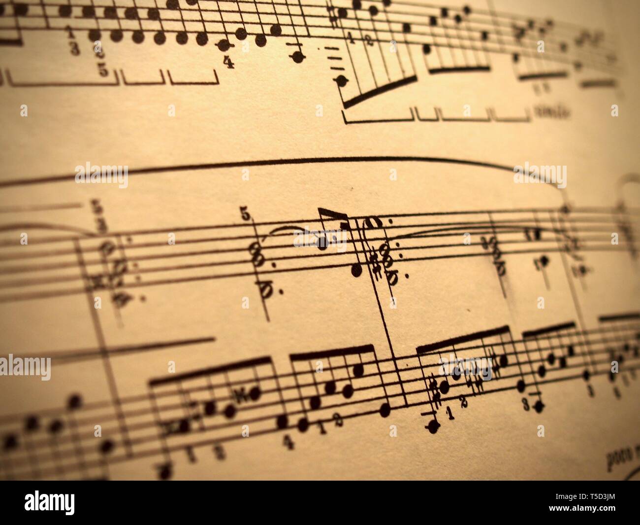 Old piano sheet music hi-res stock photography and images - Alamy