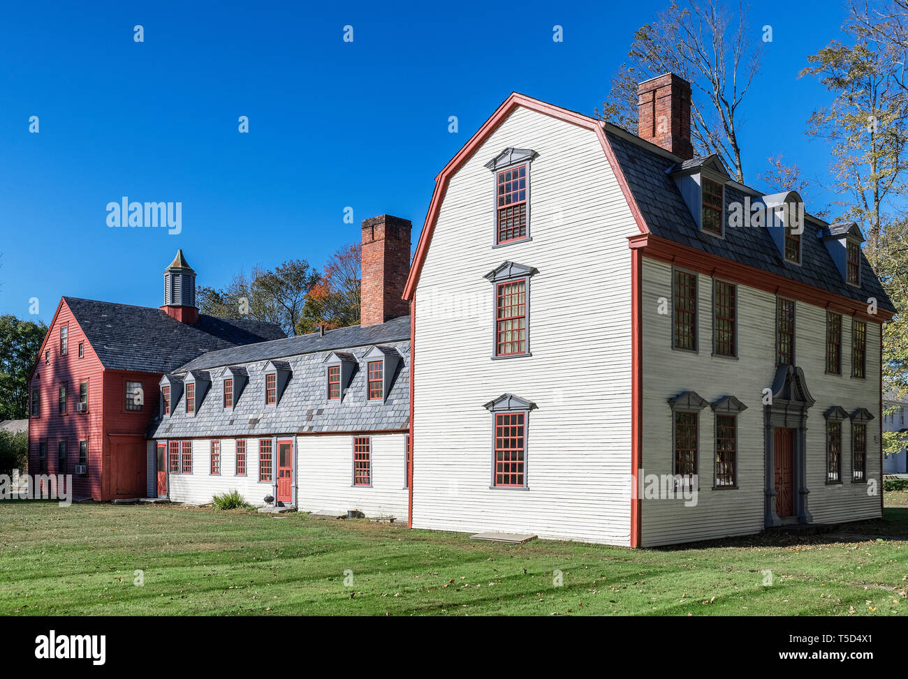 The historic Dwight House, Deerfield, Massachusetts, USA Stock Photo