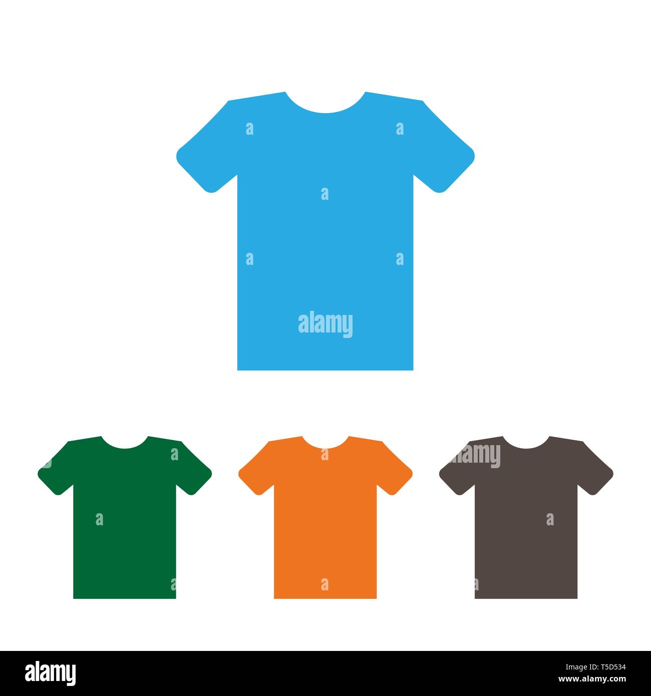 Vector illustration, flat design. Clothes t shirt icon Stock Vector ...