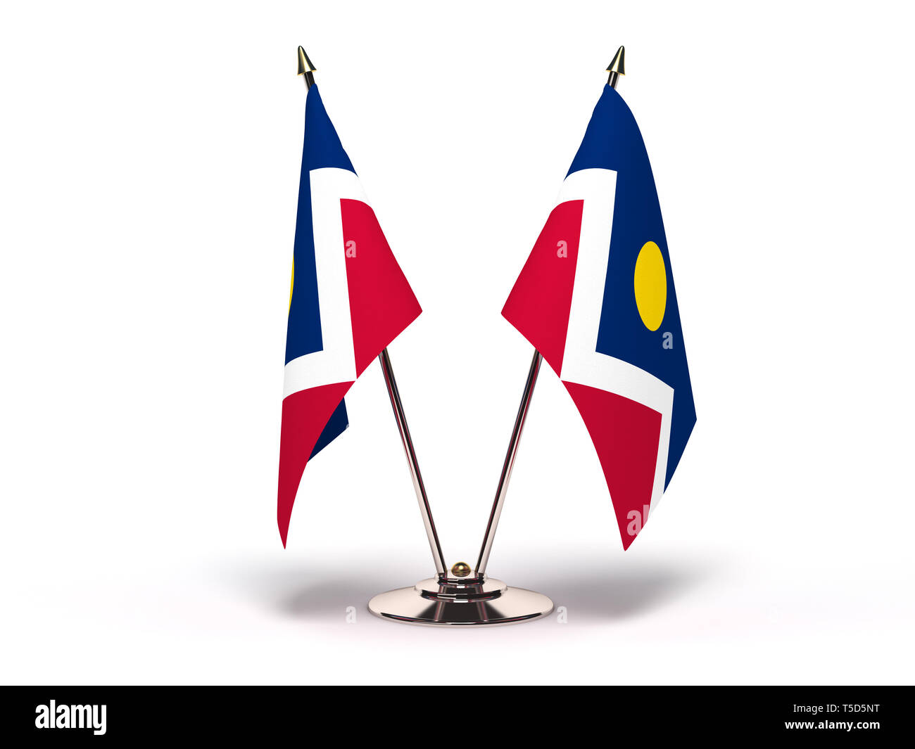 Colorado Denver Flag (Flags Isolated with clipping path Stock Photo Alamy