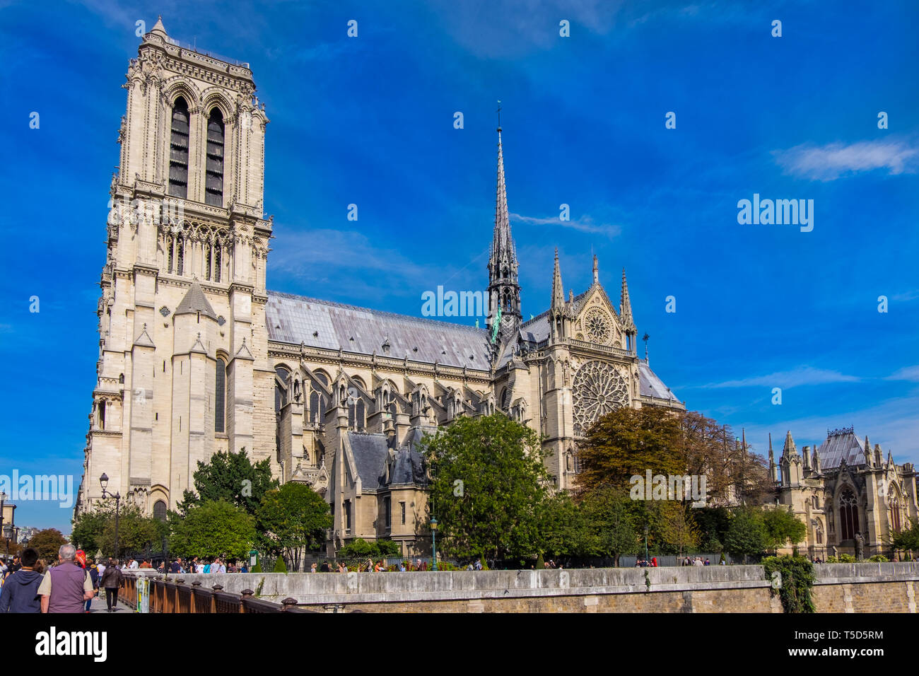 Notre Dame cathedral in Paris, France. Stock Photo