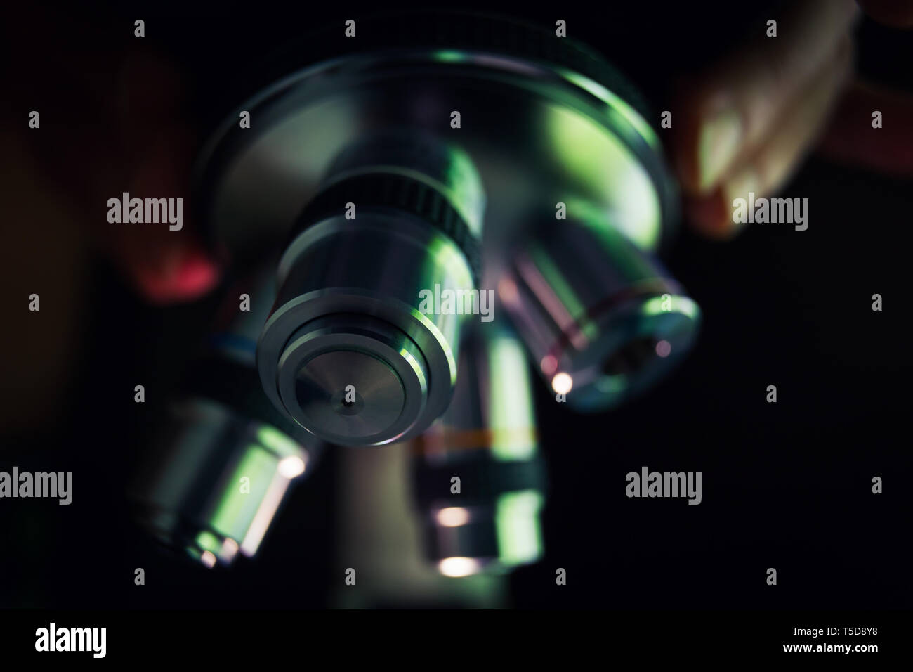 Optical microscope science and laboratory equipment Stock Photo Alamy