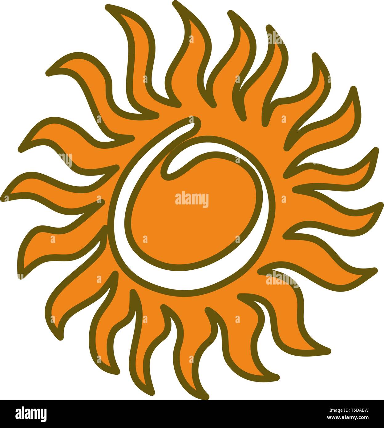 Sun Abstract Design Illustration Template Vector Stock Vector Image ...