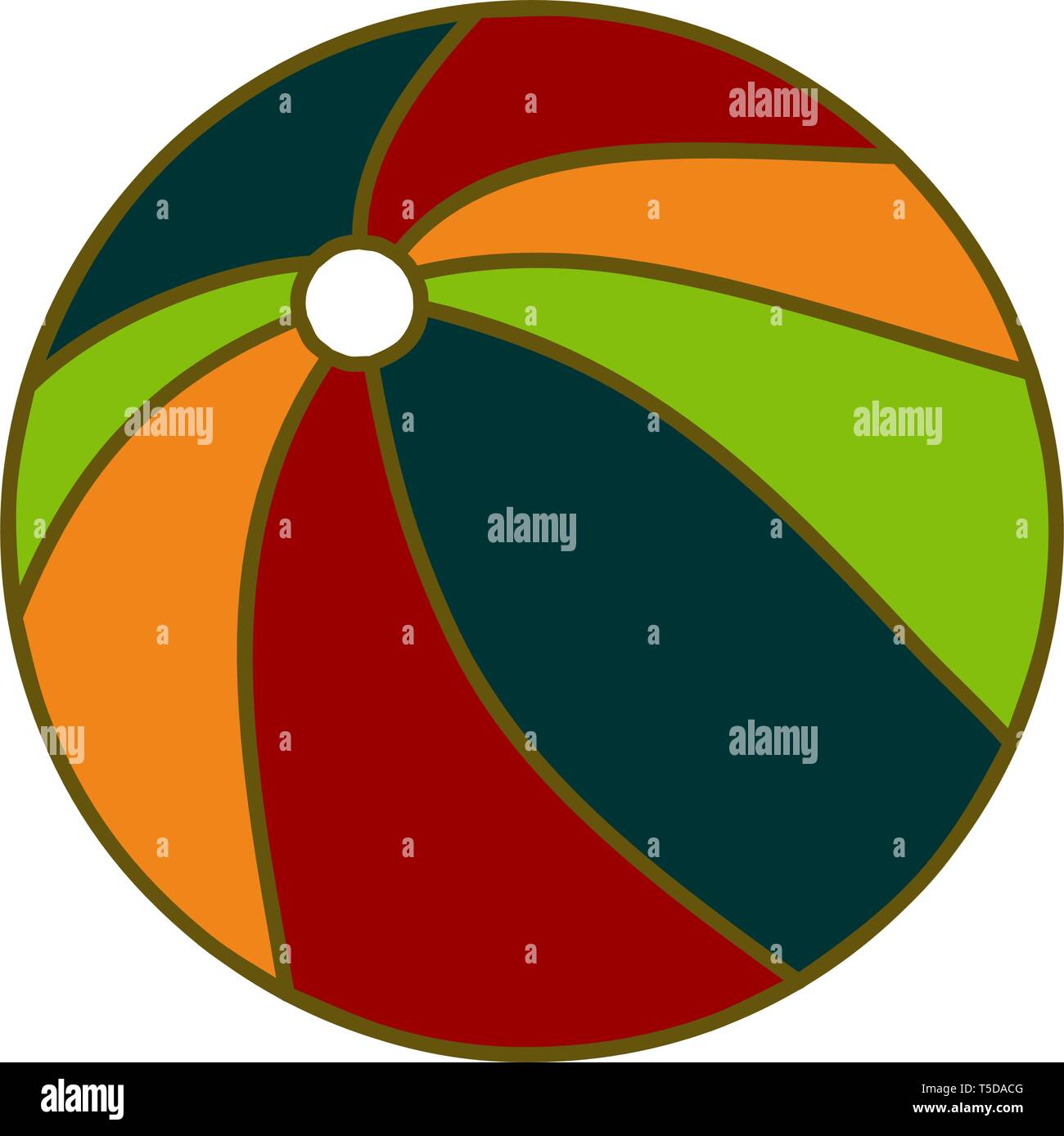 Ball Beach Design Illustration Template Vector Stock Vector Image & Art